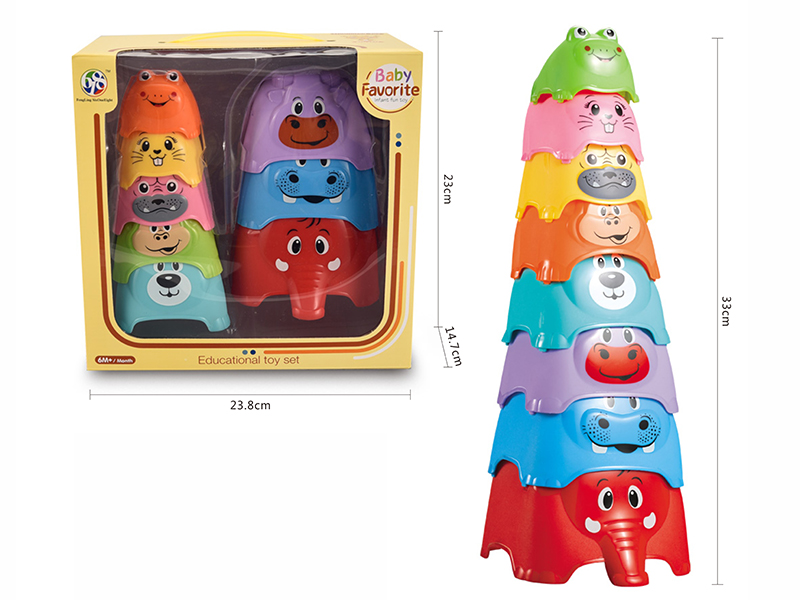 Animal Shape Stacking Cups