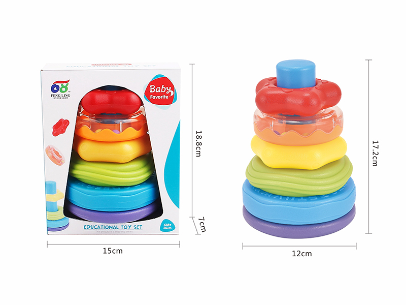 Rainbow Stacking Rings