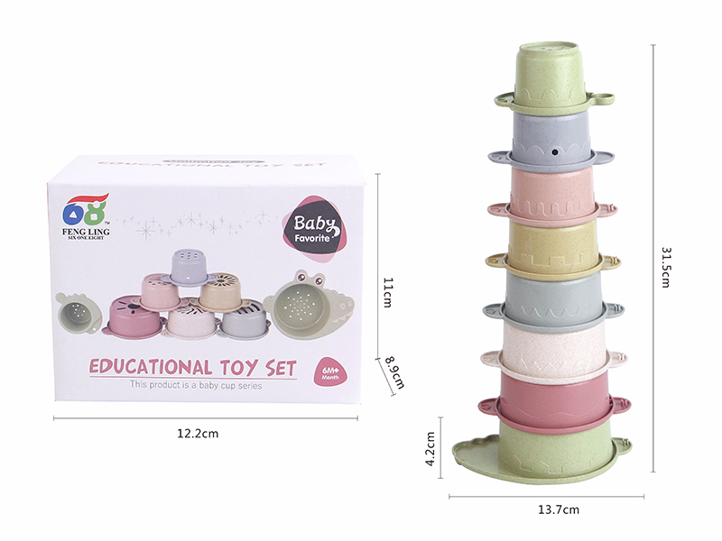 Crocodile Stacking Cups