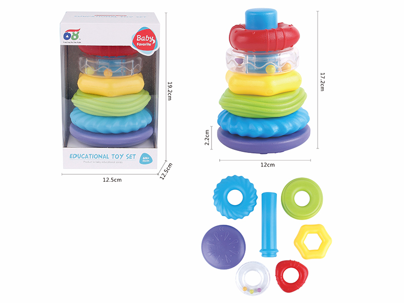 Rainbow Stacking Rings