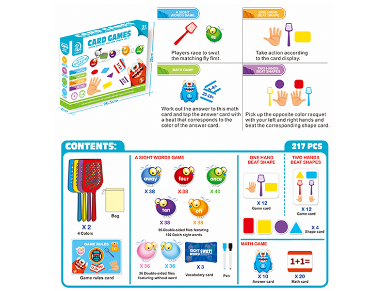 4 In 1 Flies Card Game