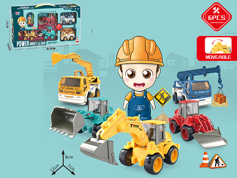 Friction Engineering Truck 6pcs