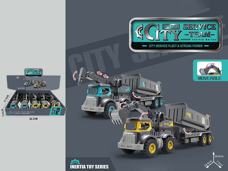 Friction Trailer 5pcs