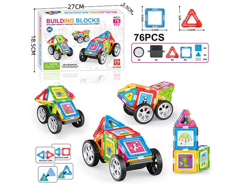 76Pcs Versatile Assembled Building Blocks