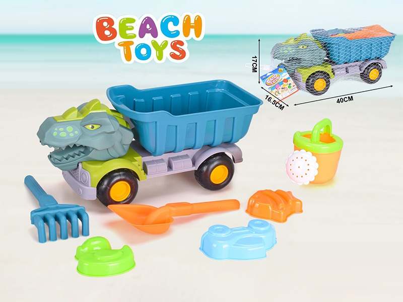 Beach Dinosaur Car