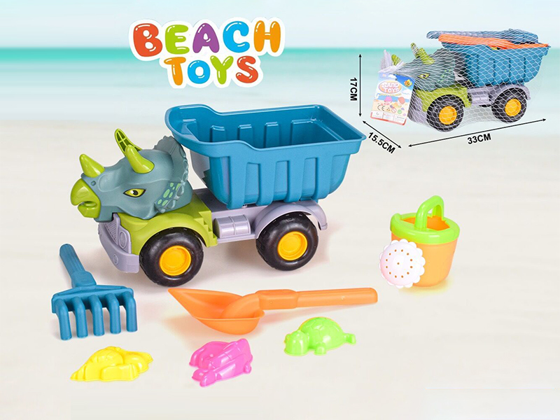 Beach Dinosaur Car