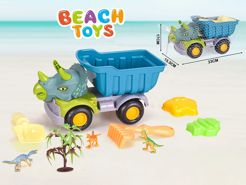 Beach Dinosaur Car