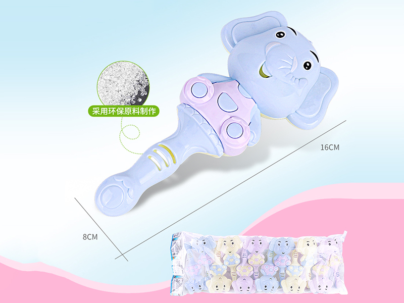 12pcs Elephant Rattles