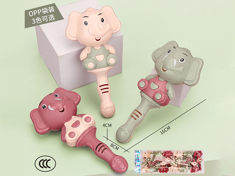 12pcs Elephant Rattles