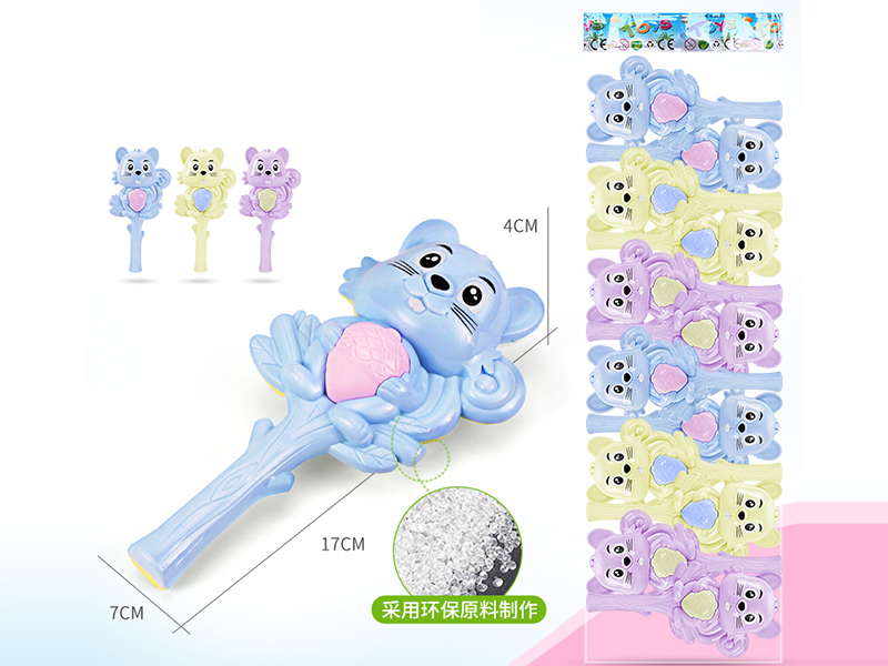 12pcs Squirrel Rattles