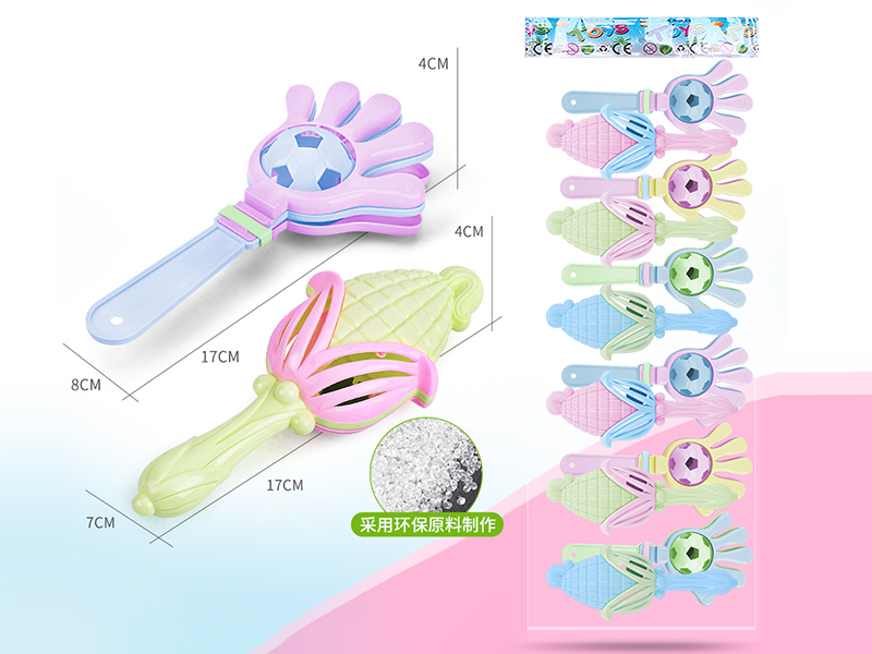 12PCS Soccter Hand Clapper,Corn Rattles