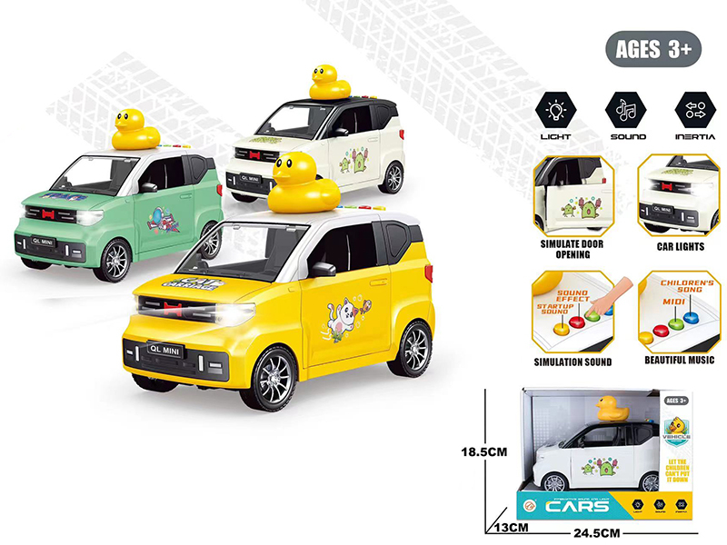 Mini Friction Car With Duck(Sound And Light)