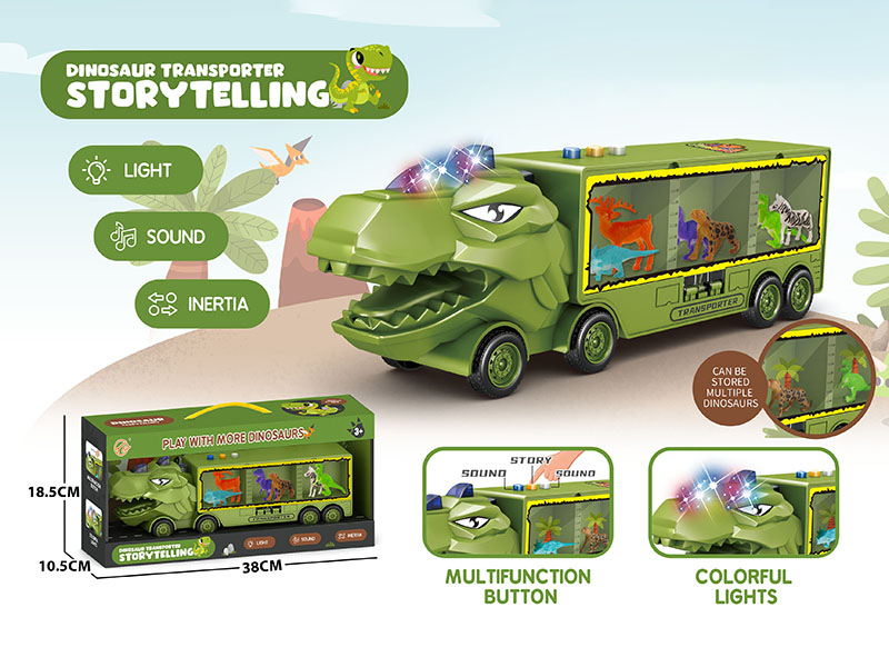 Friction Dinosaur Truck(Sound And Light)