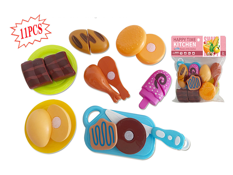 11PCS Cutting Bread Biscuit Toy