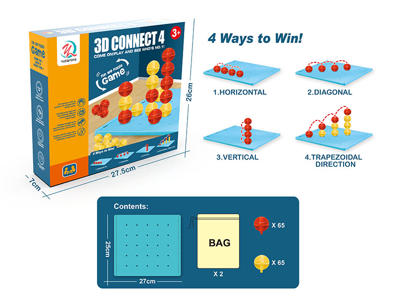 3D 4-In-A-Line Chess