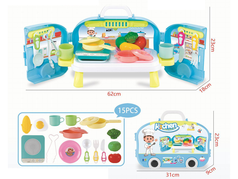 15PCS Diy Variable Tableware Bus