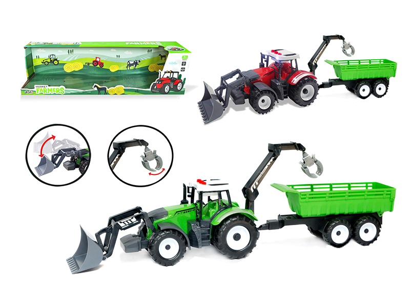 Friction Farmer'S Cart With Light And Sound