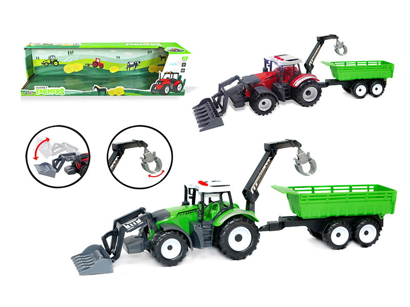 Friction Farmer'S Cart With Light And Sound