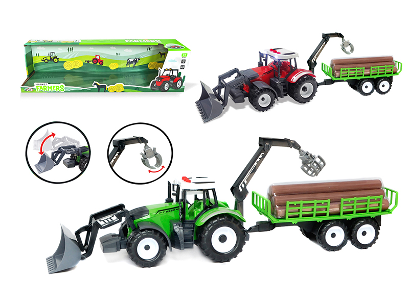 Friction Farmer'S Cart With Light And Sound