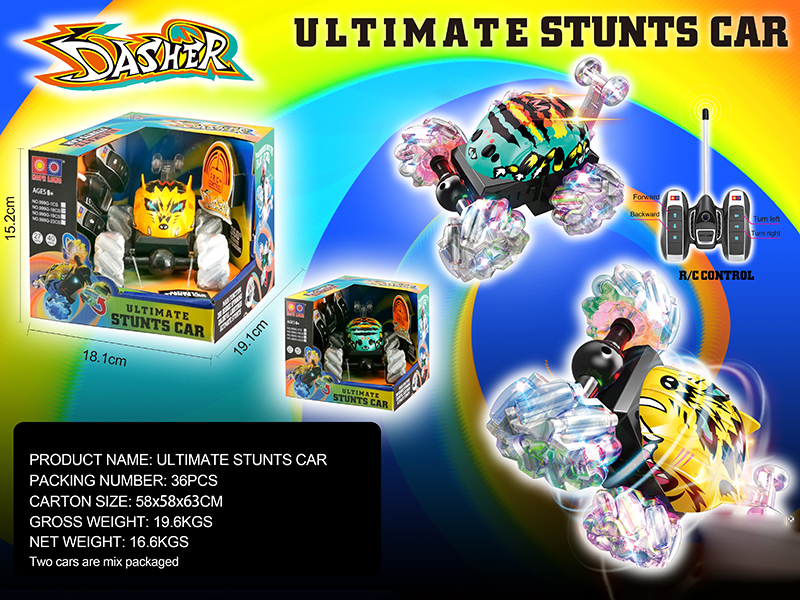 4-Channel Remote Control Stunt Car