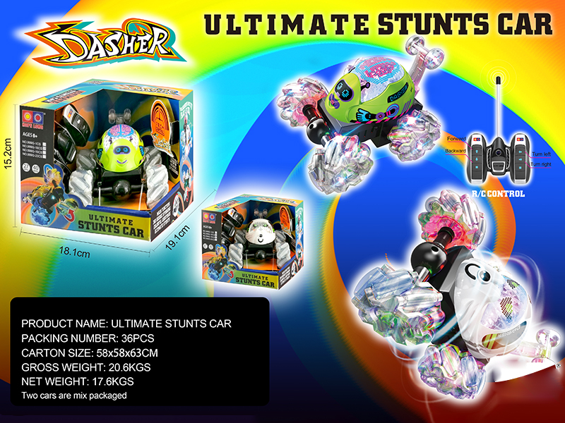 4-Channel Remote Control Stunt Car