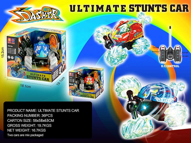 4-Channel Remote Control Stunt Car