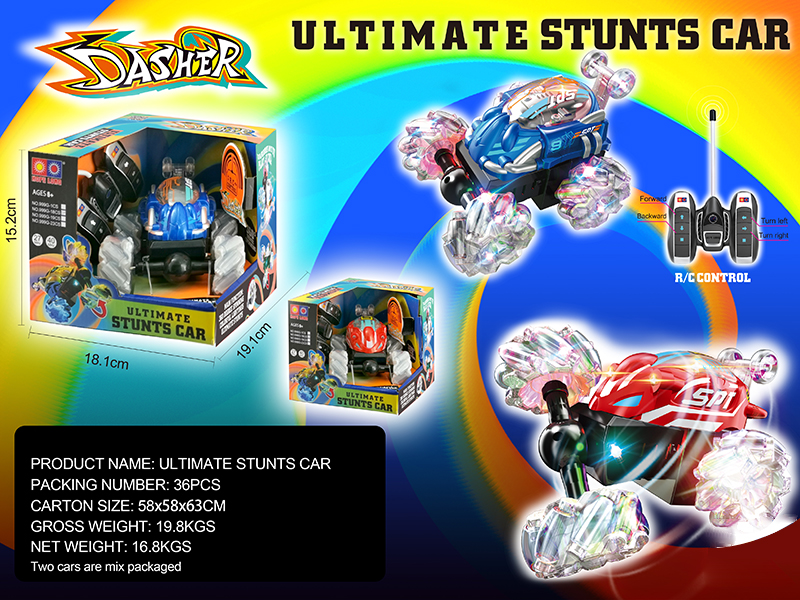 4-Channel Remote Control Stunt Car