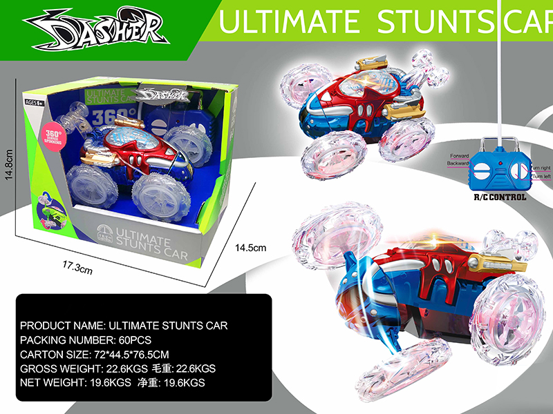 4-Channel Remote Control Stunt Car