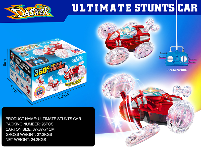 4-Channel Remote Control Stunt Car