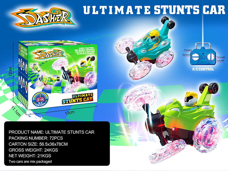 4-Channel Remote Control Stunt Car