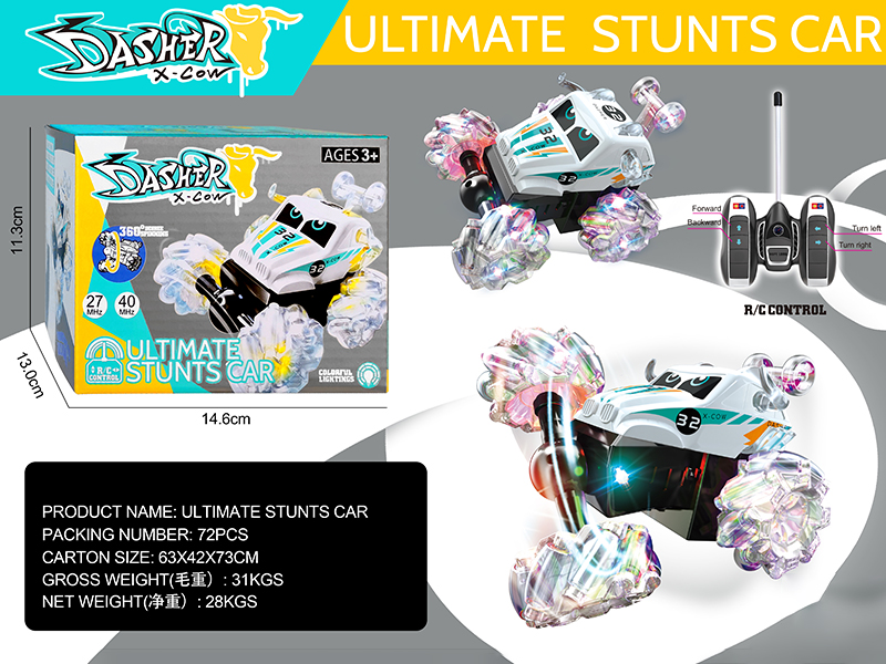 4-Channel Remote Control Stunt Car