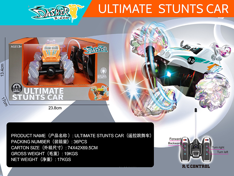 4-Channel Remote Control Stunt Car