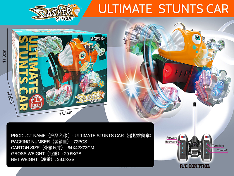 4-Channel Remote Control Stunt Car