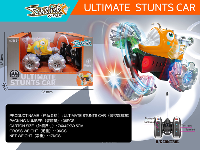 4-Channel Remote Control Stunt Car