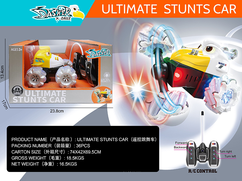 4-Channel Remote Control Stunt Car
