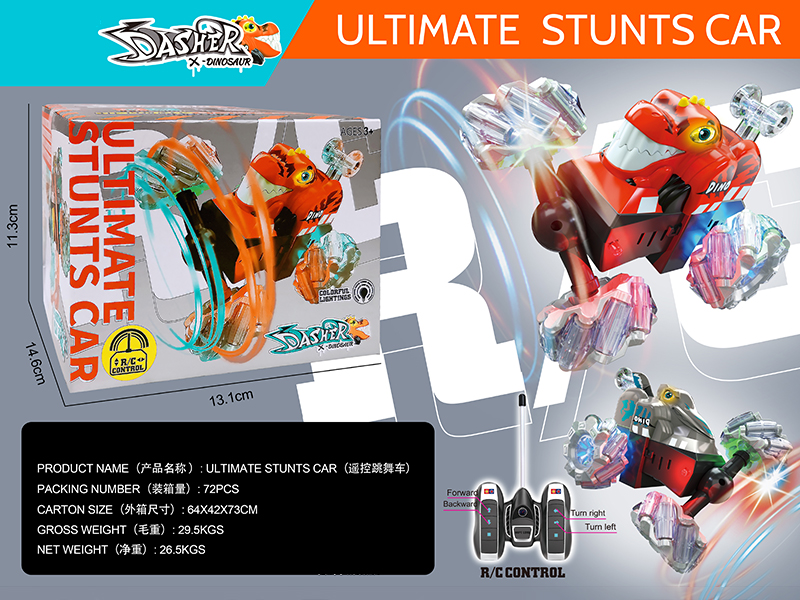 4-Channel Remote Control Stunt Car