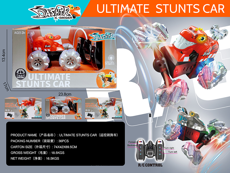 4-Channel Remote Control Stunt Car