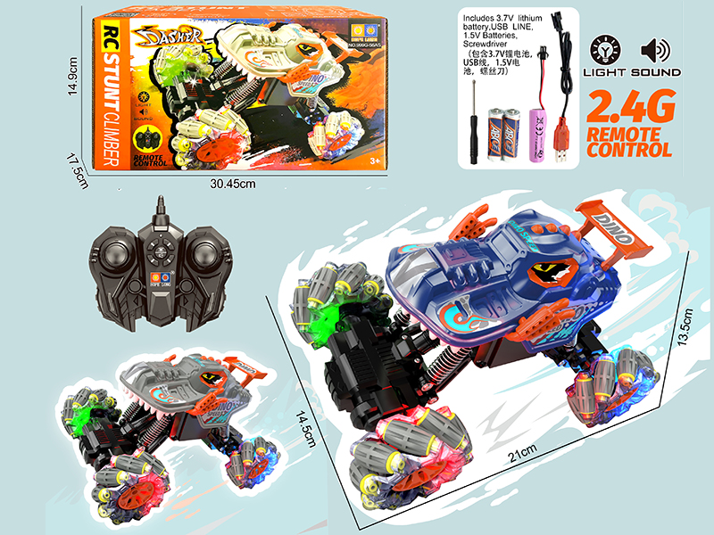 2.4G Remote Control Stunt Climbing Car With Light And Music,Automatic Demonstration,USB