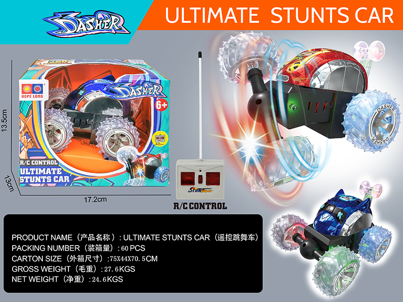 4-Channel Remote Control Stunt Car