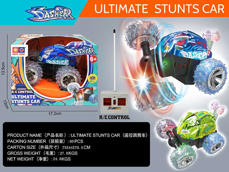 4-Channel Remote Control Stunt Car