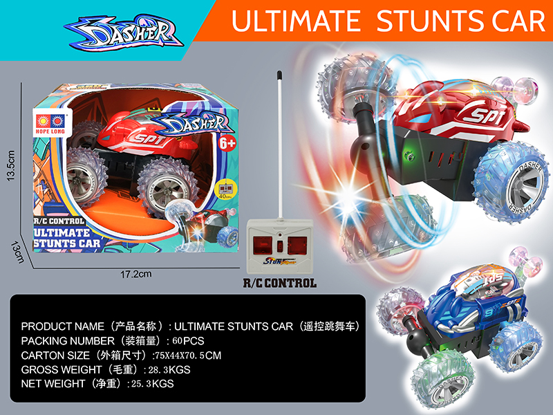 4-Channel Remote Control Stunt Car