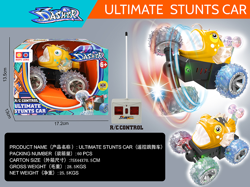 4-Channel Remote Control Stunt Car