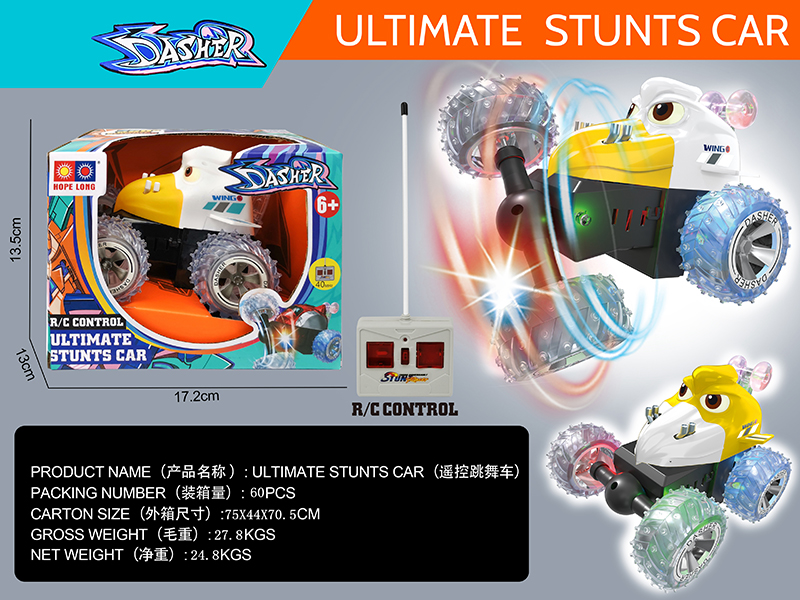 4-Channel Remote Control Stunt Car