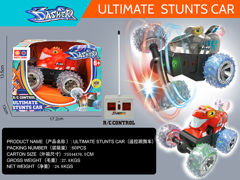4-Channel Remote Control Stunt Car