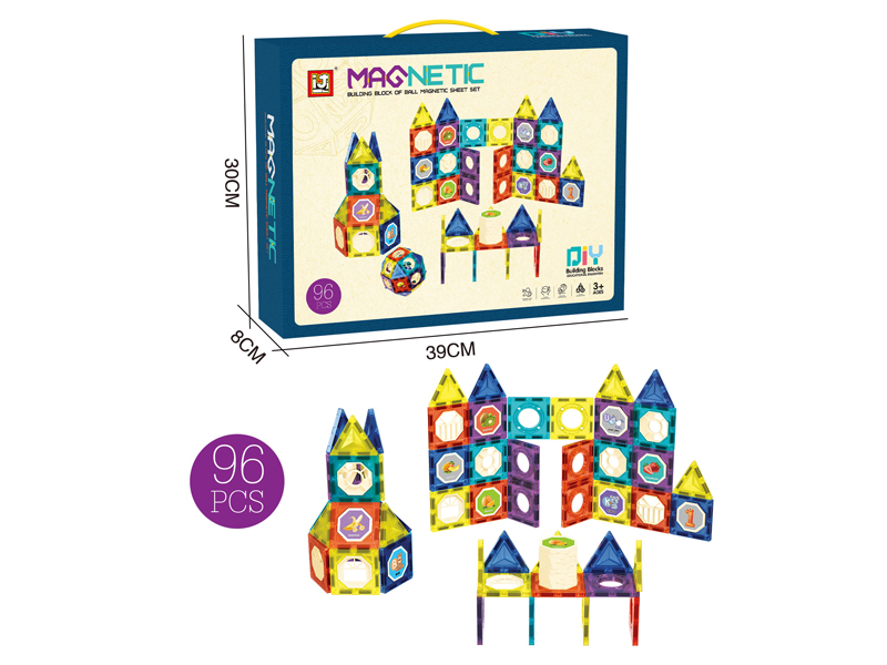 96Pcs Building Blocks Of Magic Magnetic Paradise