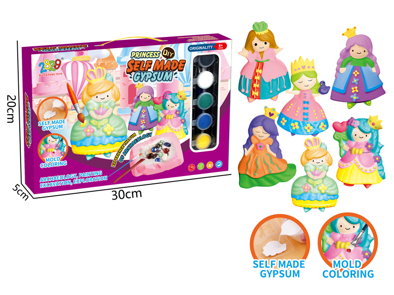 Princess Series Gypsum Archaeological Painting