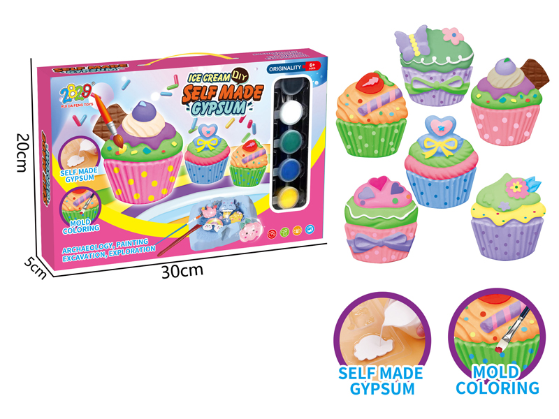 Cake Series Gypsum Archaeological Painting