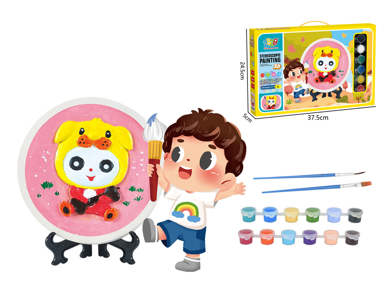 Figure Plaster Painting - 12 Colors+Stand