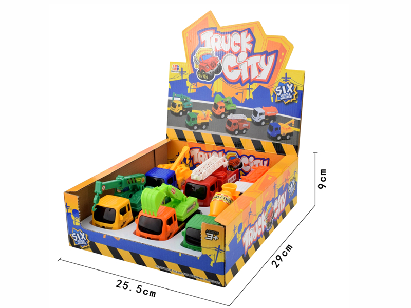 Friction City Engineering Truck(6PCS)