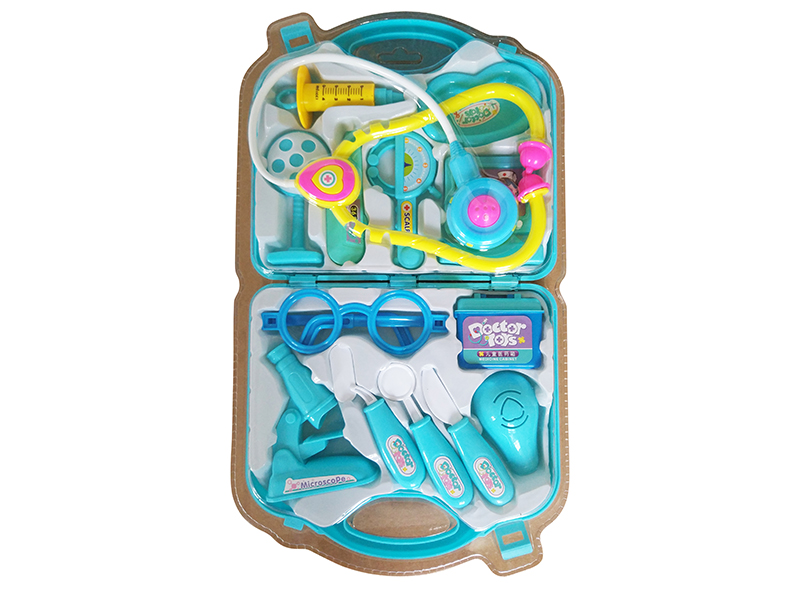 Blue Children's Doctor Set 14pcs